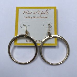 Hint of Gold Sterling  Silver Earwire Earing 3 for $10.00